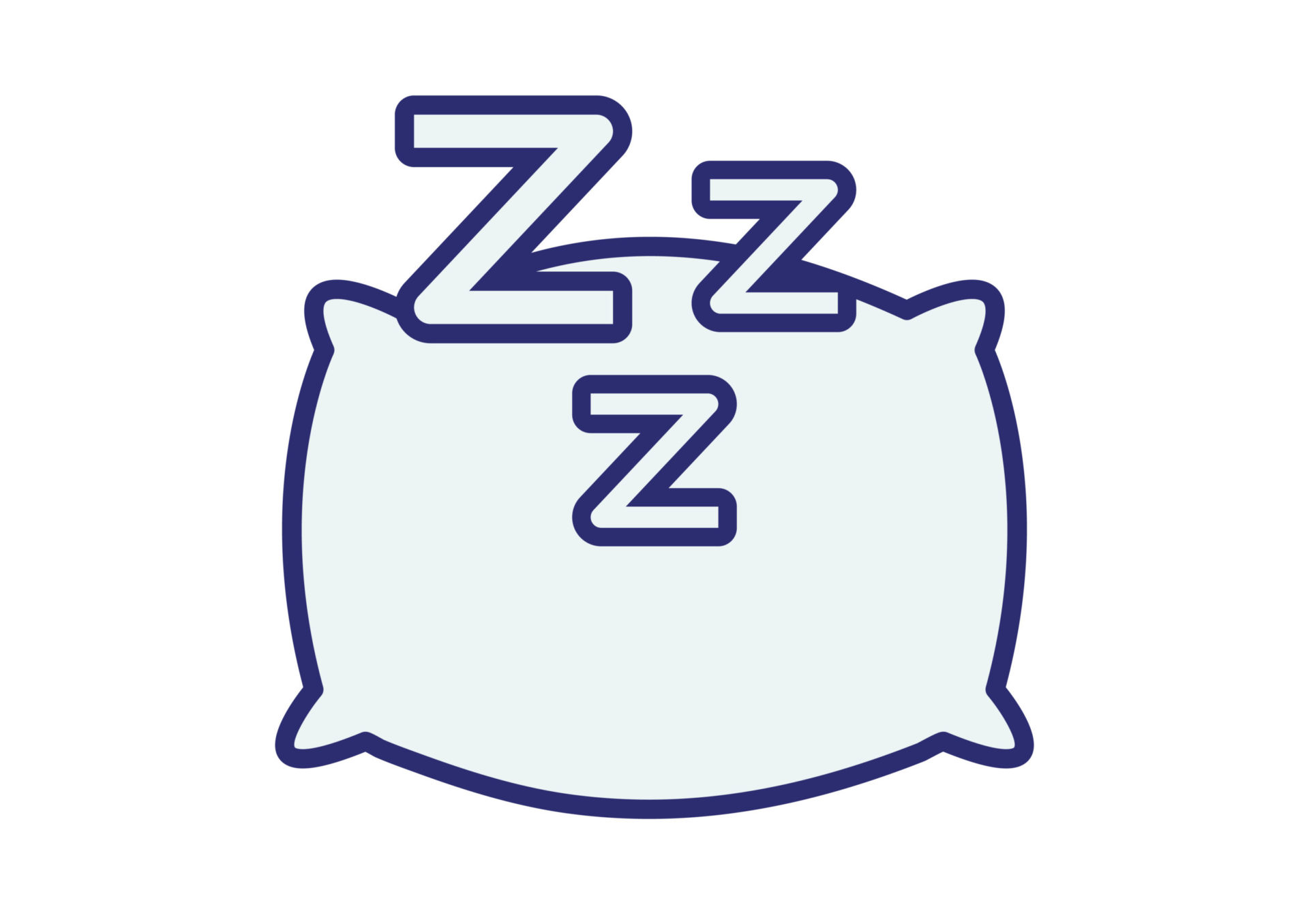 pillow of sleep isolated icon vector illustration design