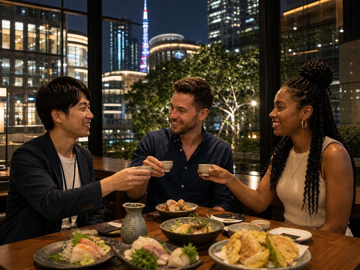Arrival at Azabudai Hills – Dinner & Drinks