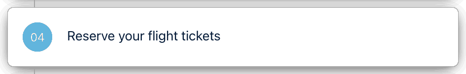 04 Reserve your flight tickets