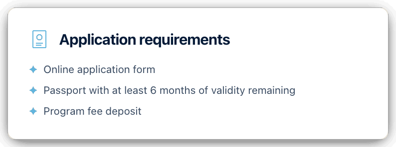 Application requirements
